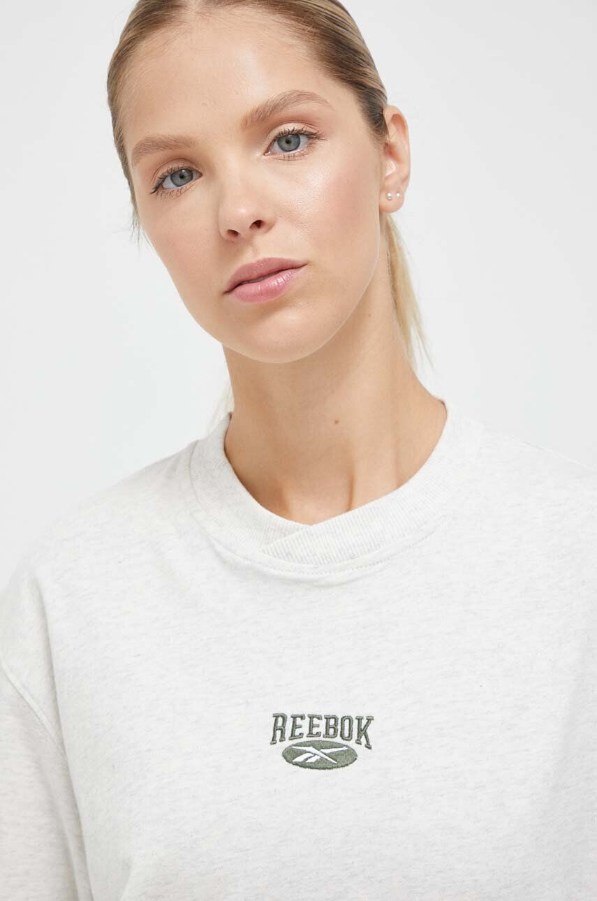 Reebok Classic tricou din bumbac culoarea gri - Pled.ro