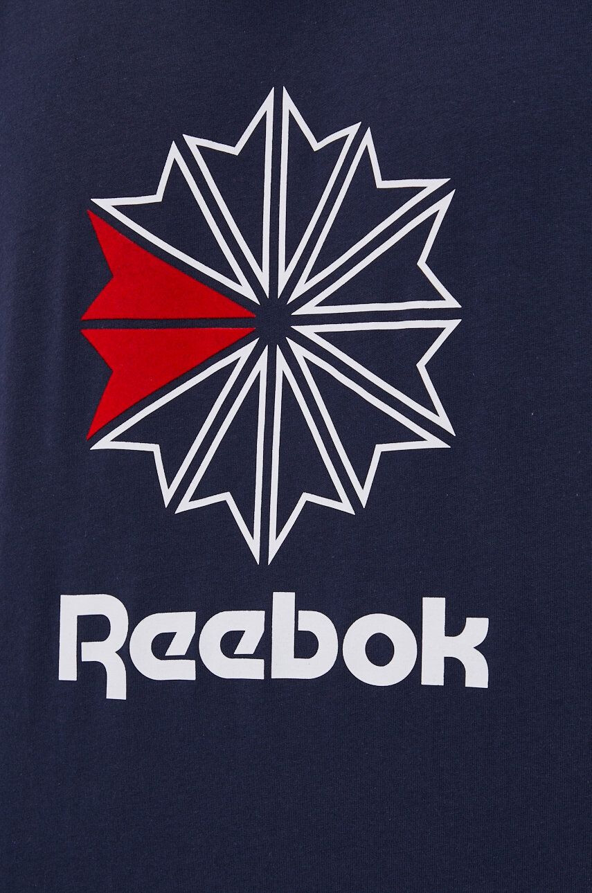 Reebok Classic Tricou din bumbac HD4017 culoarea albastru marin material neted - Pled.ro