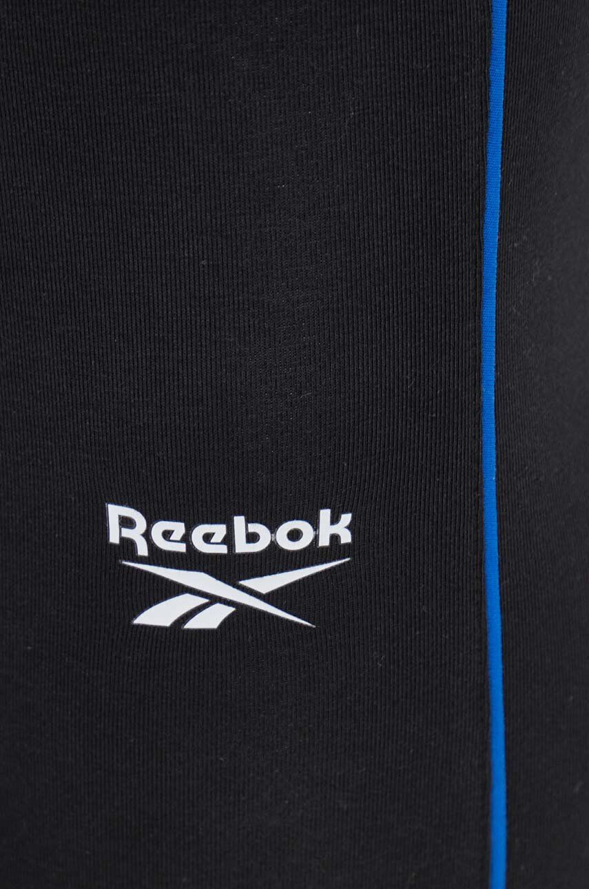 Reebok colanti femei culoarea negru neted - Pled.ro