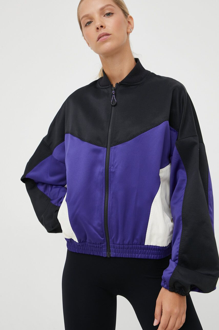 Reebok jacheta de antrenament Tech Style culoarea violet de tranzitie oversize - Pled.ro