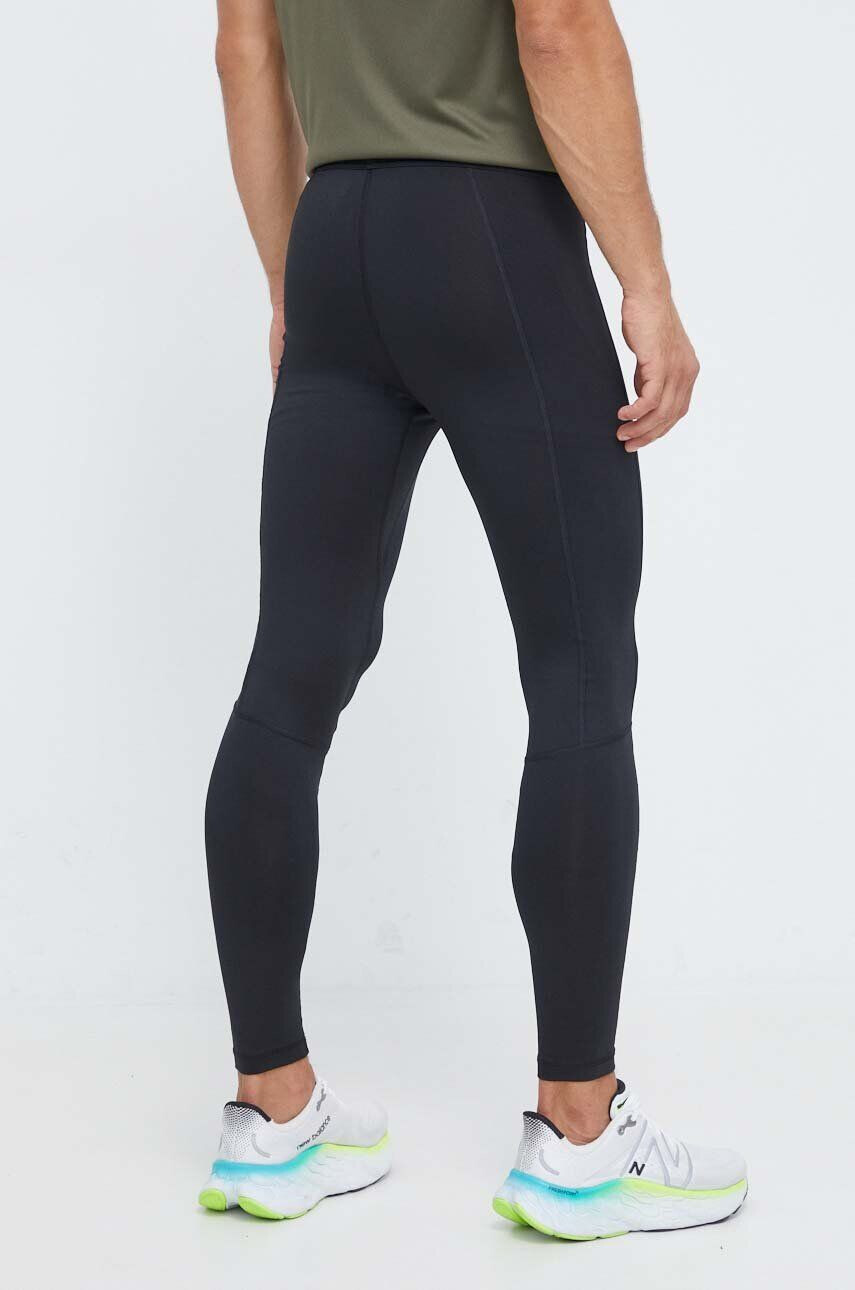 Reebok leggins de alergare Run Base Layer culoarea negru neted - Pled.ro