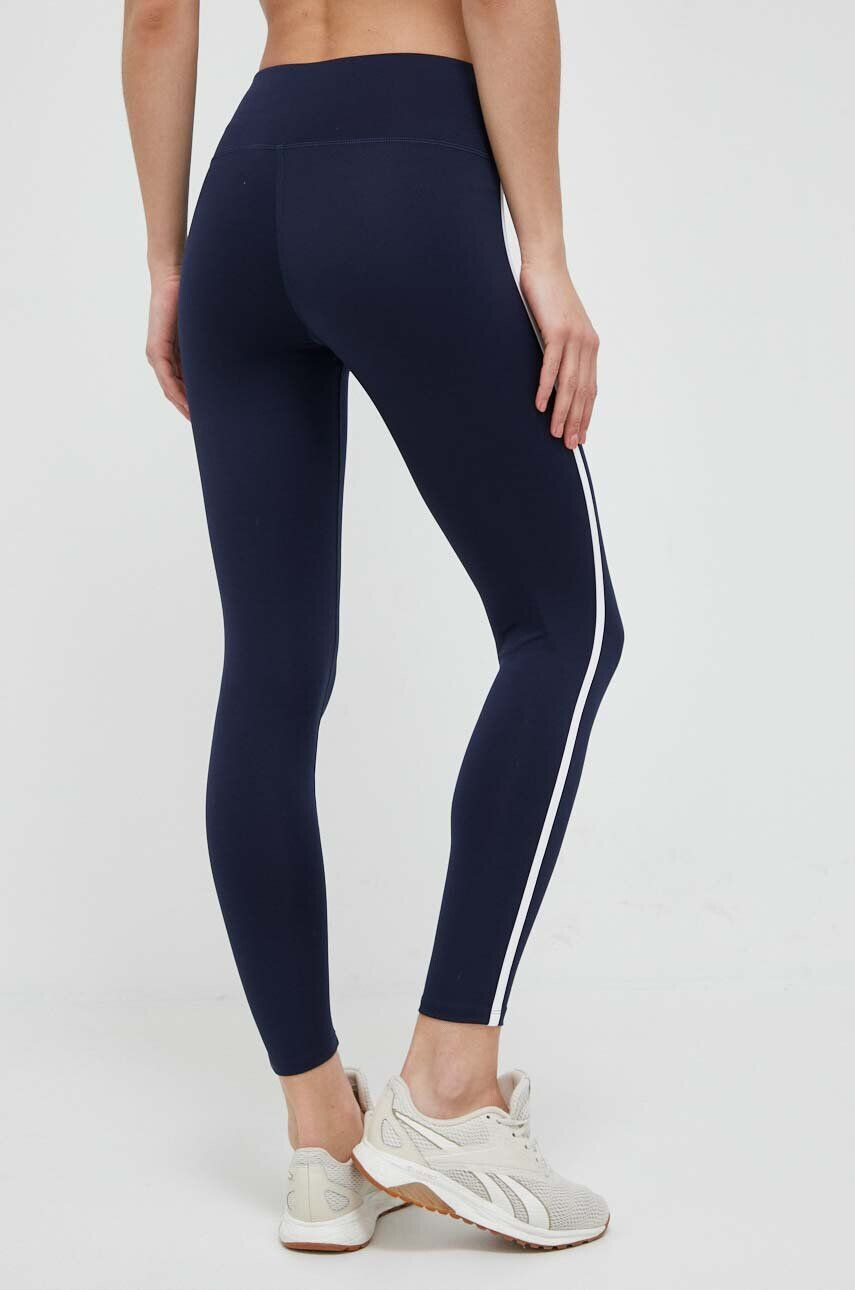 Reebok leggins de antrenament Identity Energy femei culoarea albastru marin cu imprimeu - Pled.ro