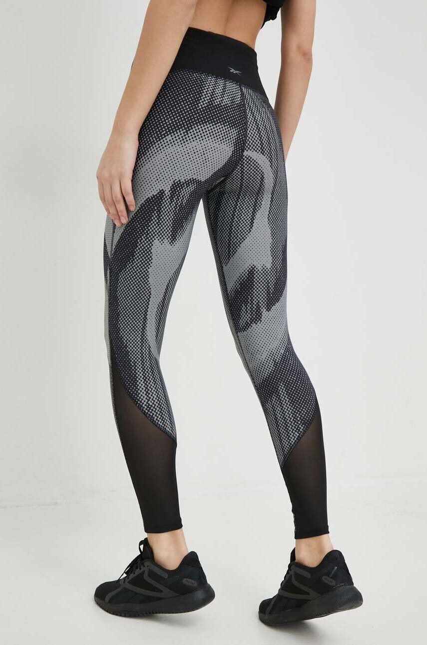 Reebok leggins de antrenament Lux Perform culoarea gri modelator - Pled.ro