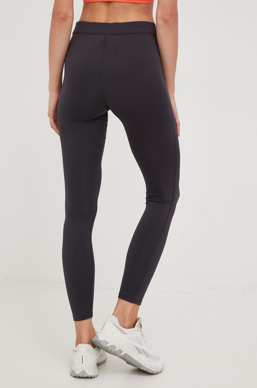 Reebok leggins de antrenament Workout Ready Commercial femei culoarea negru neted - Pled.ro