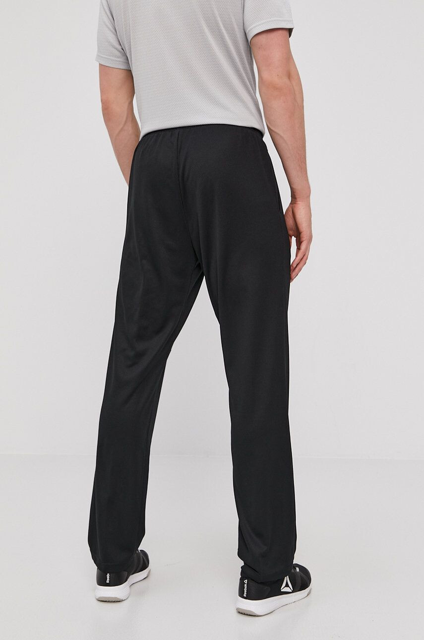 Reebok Pantaloni FP9120 bărbați culoarea negru material neted - Pled.ro