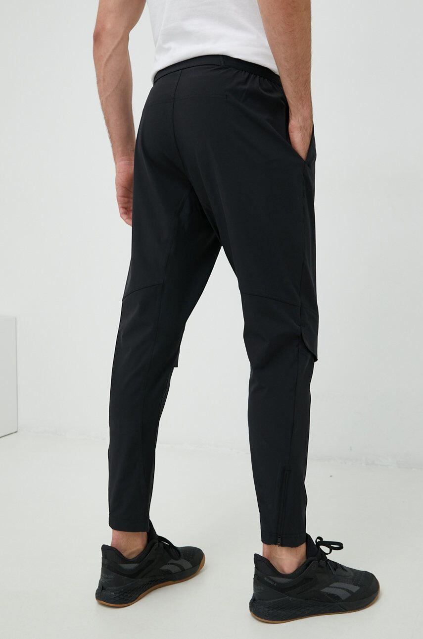 Reebok pantaloni de antrenament United By Fitness barbati culoarea negru neted - Pled.ro