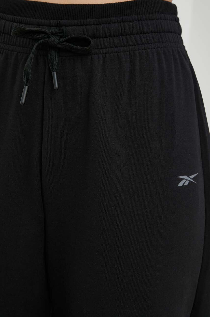 Reebok pantaloni de trening culoarea gri melanj - Pled.ro