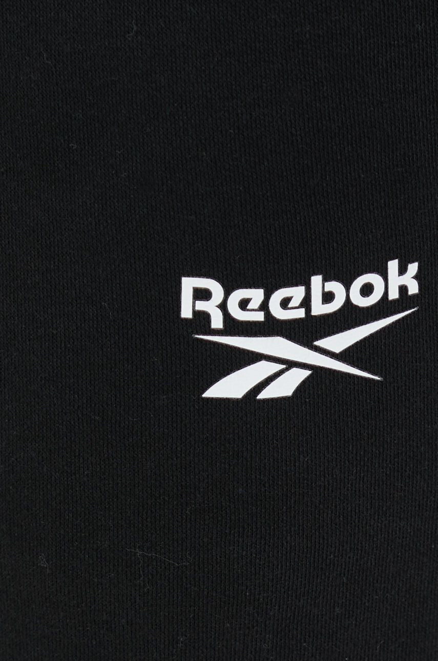 Reebok pantaloni de trening barbati culoarea negru cu imprimeu - Pled.ro