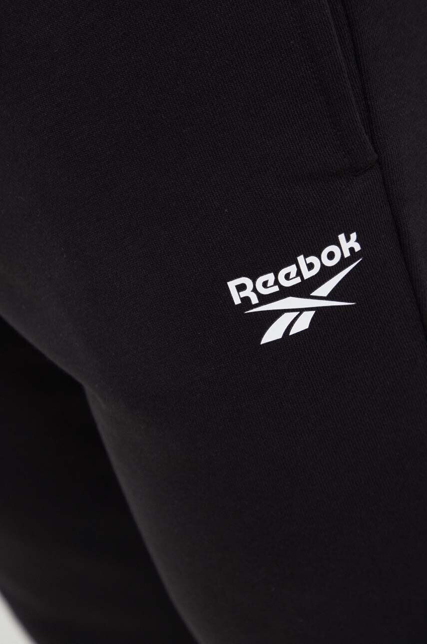 Reebok pantaloni de trening culoarea bordo neted - Pled.ro