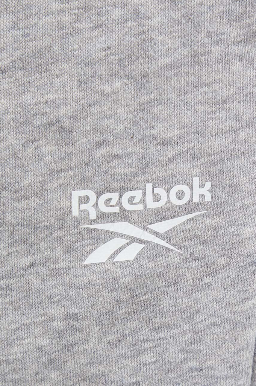 Reebok pantaloni de trening culoarea roz neted - Pled.ro