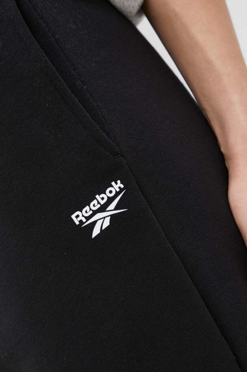 Reebok pantaloni de trening culoarea albastru marin cu imprimeu - Pled.ro