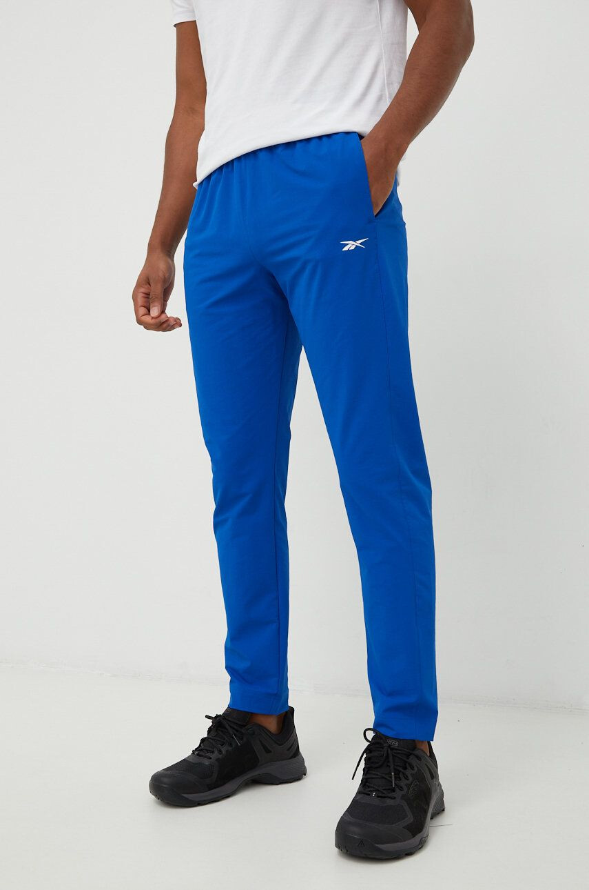 Reebok pantaloni de trening barbati neted - Pled.ro