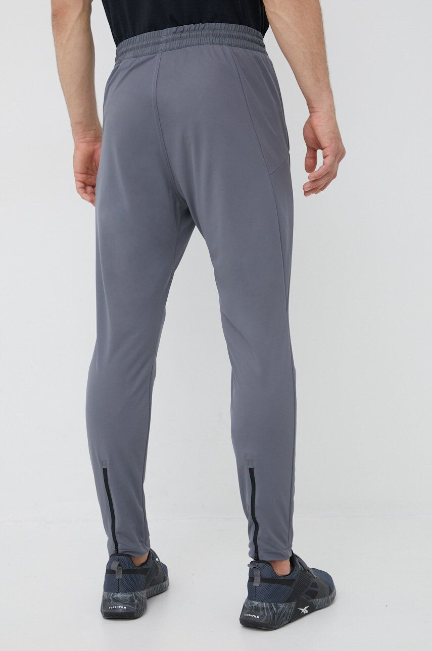 Reebok pantaloni de trening Workout Ready GJ0838 barbati culoarea gri neted - Pled.ro