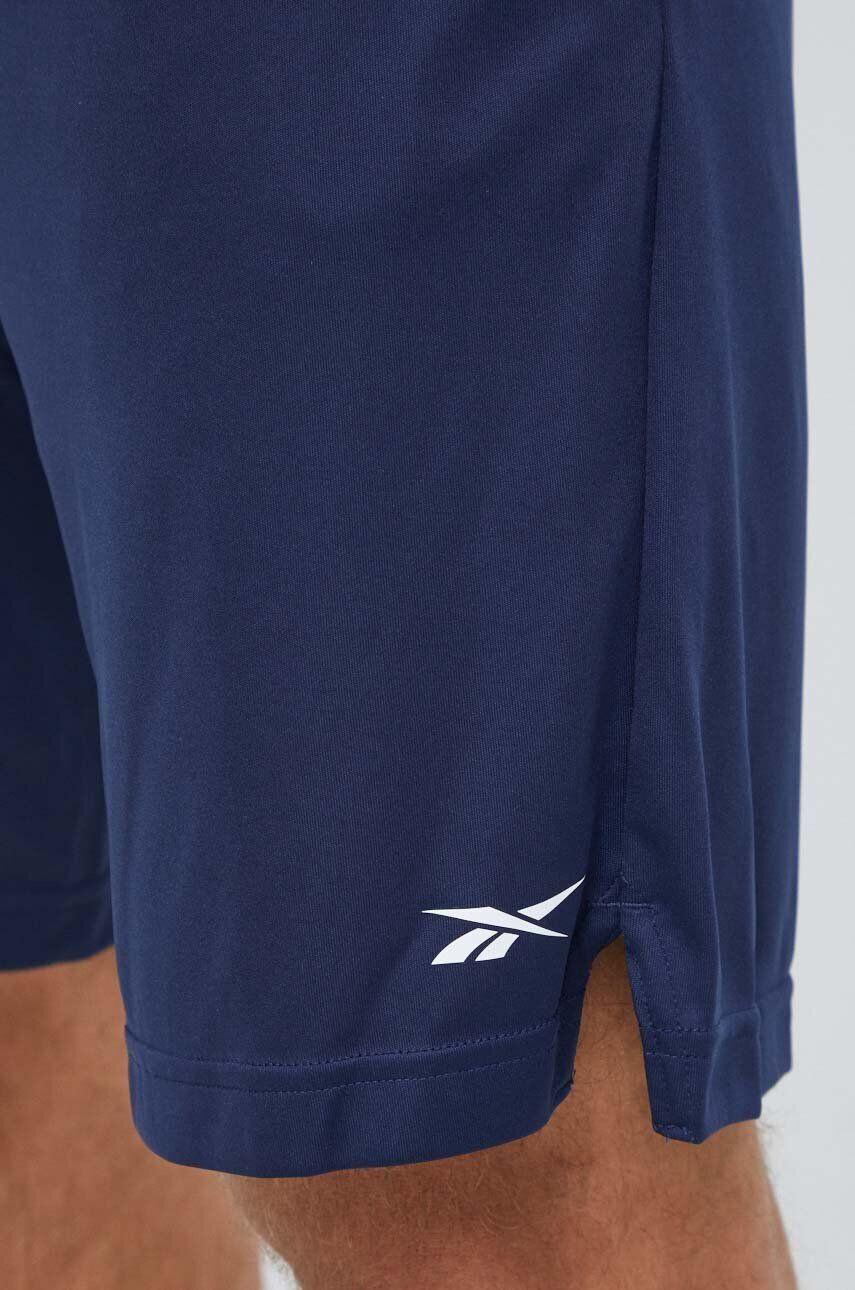 Reebok pantaloni scurți de antrenament Comm culoarea albastru marin - Pled.ro