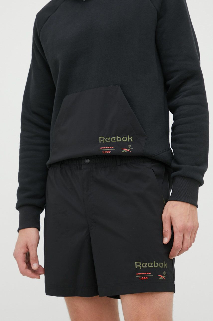 Reebok pantaloni scurti HA8759 barbati culoarea negru - Pled.ro