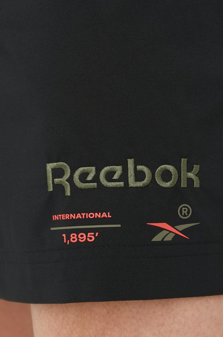 Reebok pantaloni scurti HA8759 barbati culoarea negru - Pled.ro