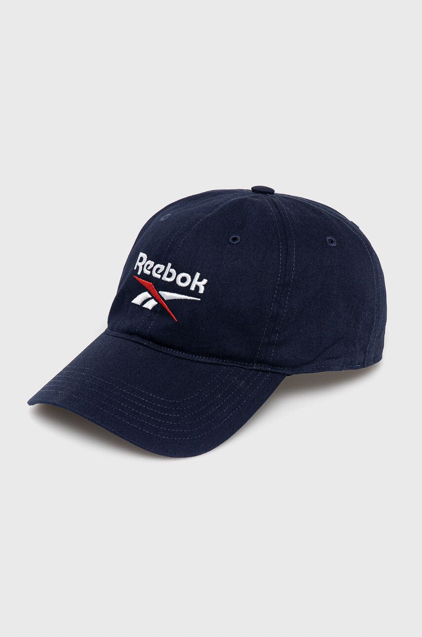 Reebok sapca culoarea alb cu imprimeu - Pled.ro