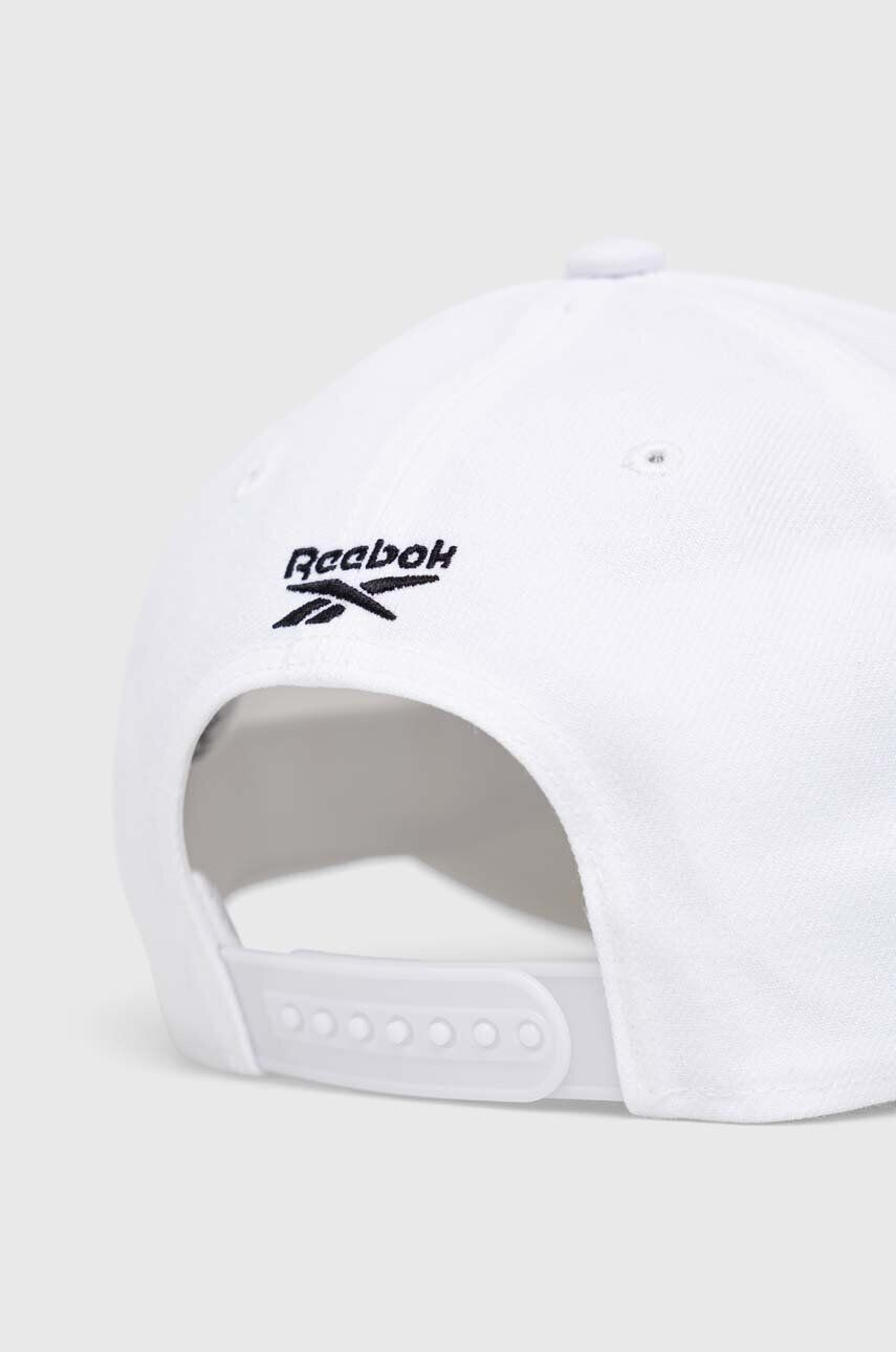 Reebok sapca culoarea alb cu imprimeu - Pled.ro