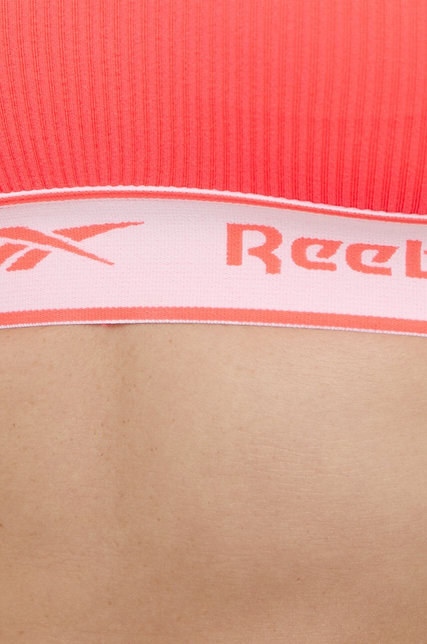 Reebok sutien sport U4.F9647 culoarea rosu neted - Pled.ro