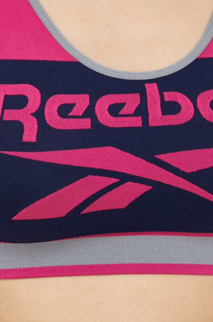 Reebok sutien sport Dilara culoarea albastru marin modelator - Pled.ro