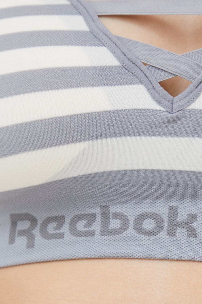 Reebok sutien sport F9781 culoarea gri modelator - Pled.ro