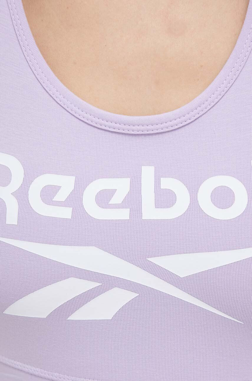 Reebok sutien sport Identity culoarea violet - Pled.ro