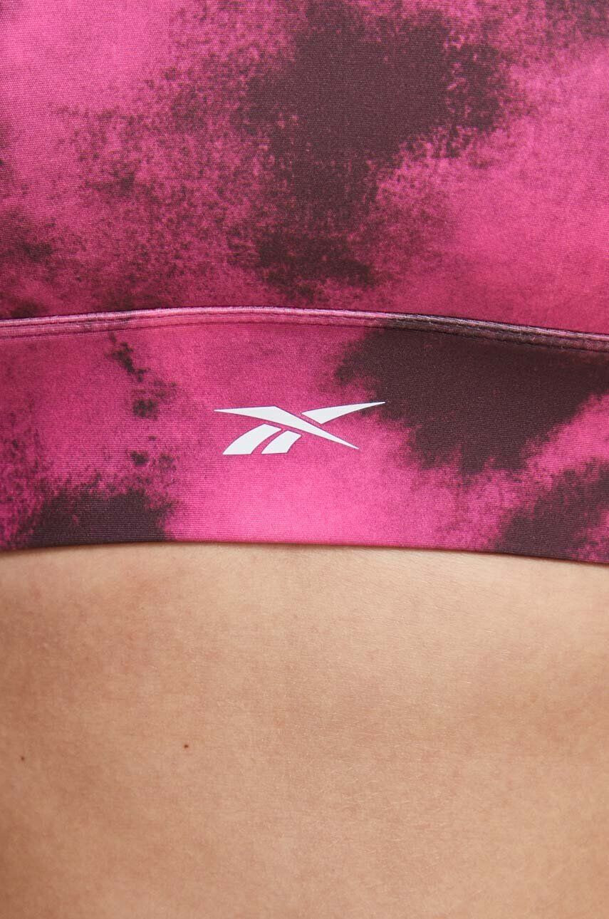 Reebok sutien sport Identity Training culoarea roz modelator - Pled.ro