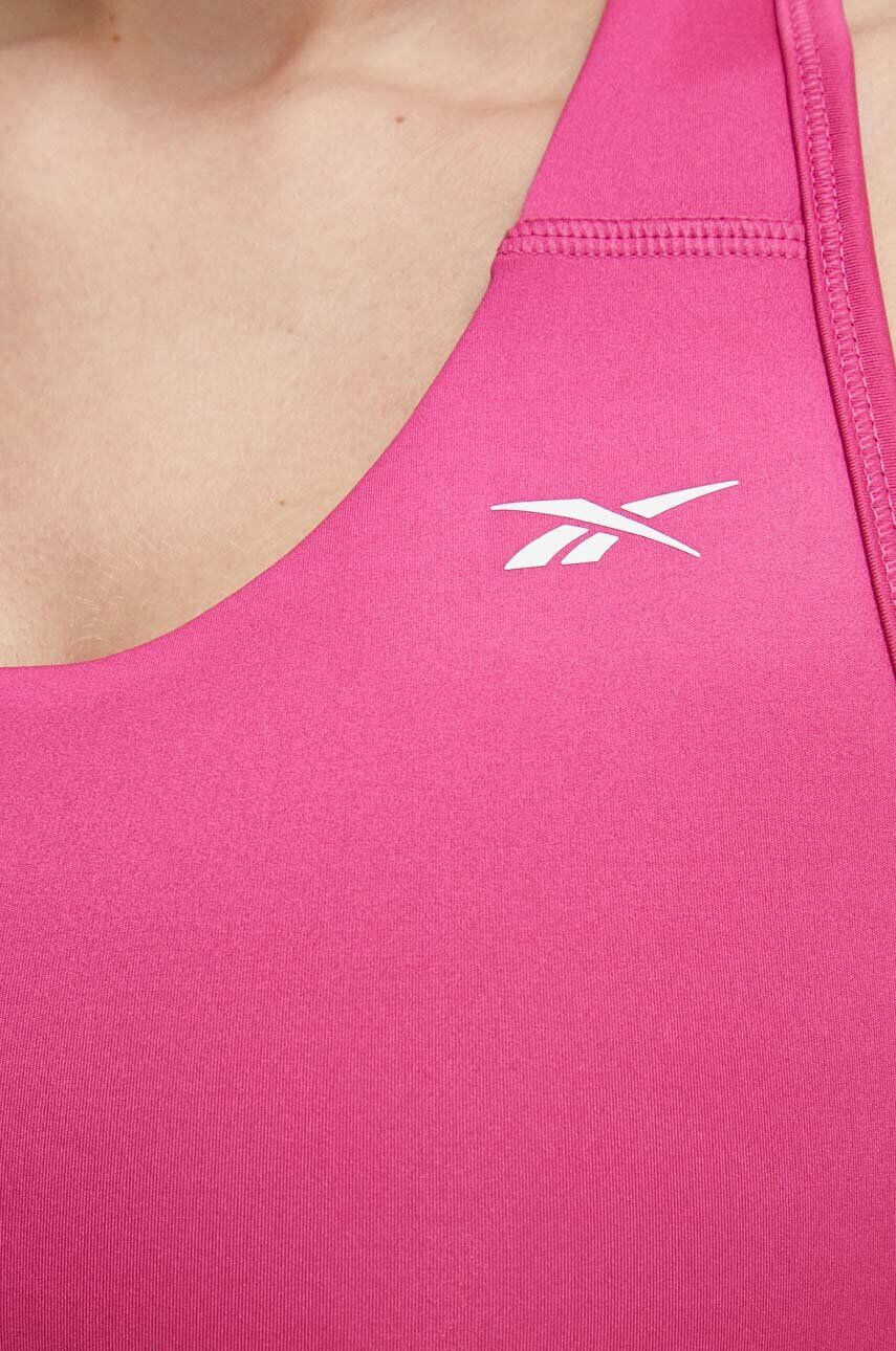 Reebok sutien sport Identity Training culoarea roz neted - Pled.ro