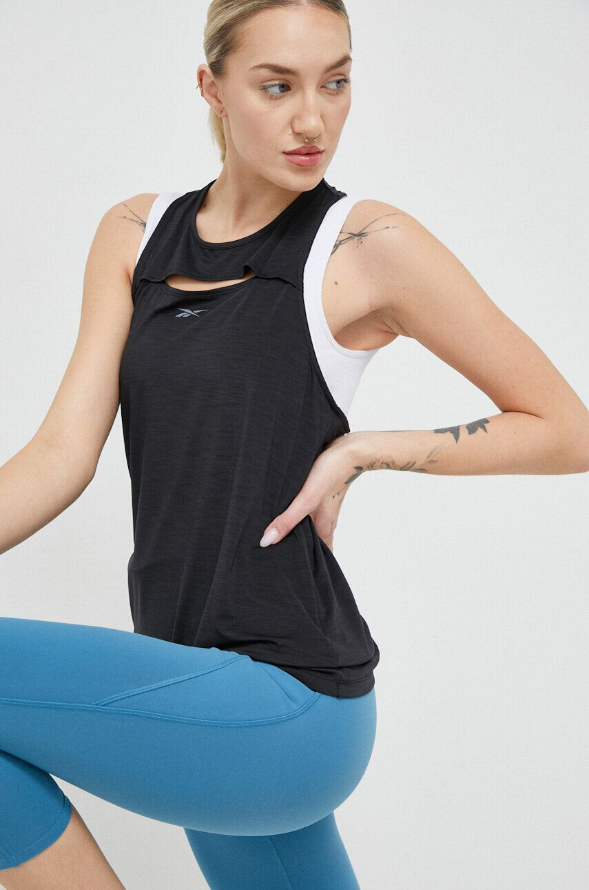 Reebok top de antrenament ACTIVCHILL Athletic culoarea negru - Pled.ro