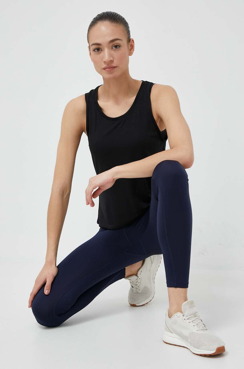 Reebok top de antrenament Activchill+DreamBlend culoarea negru - Pled.ro