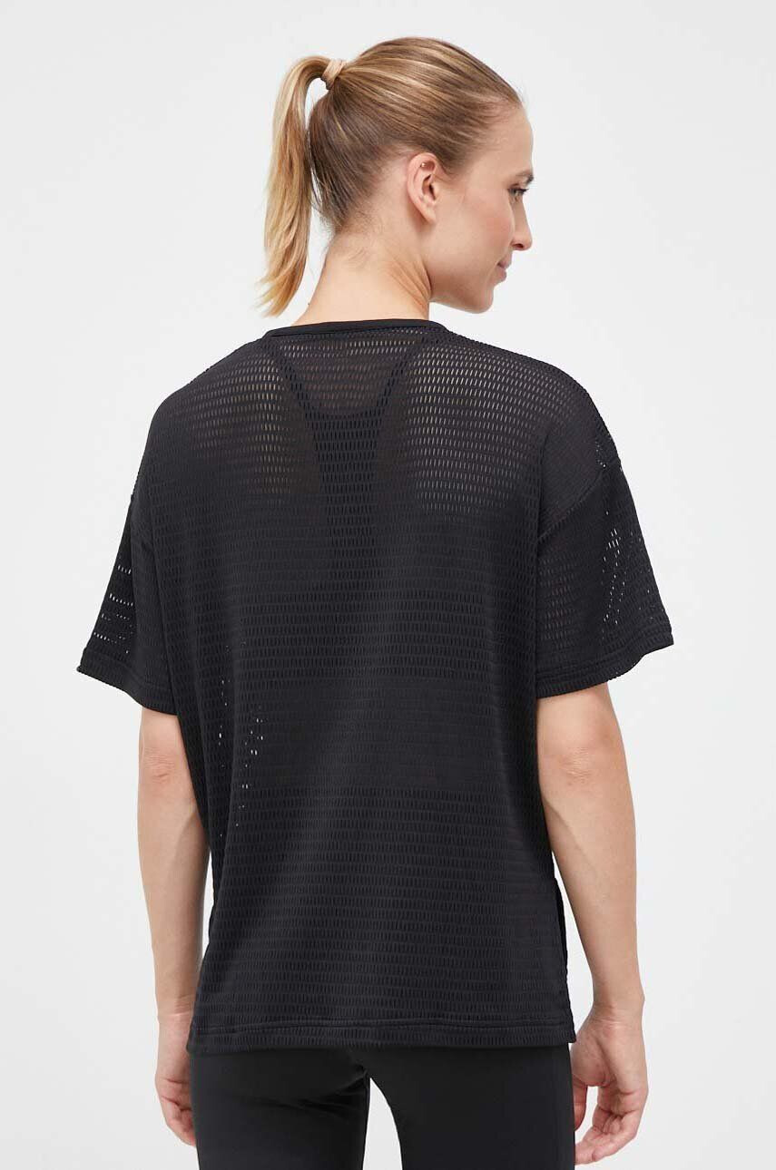 Reebok tricou de antrenament Perforated culoarea negru - Pled.ro