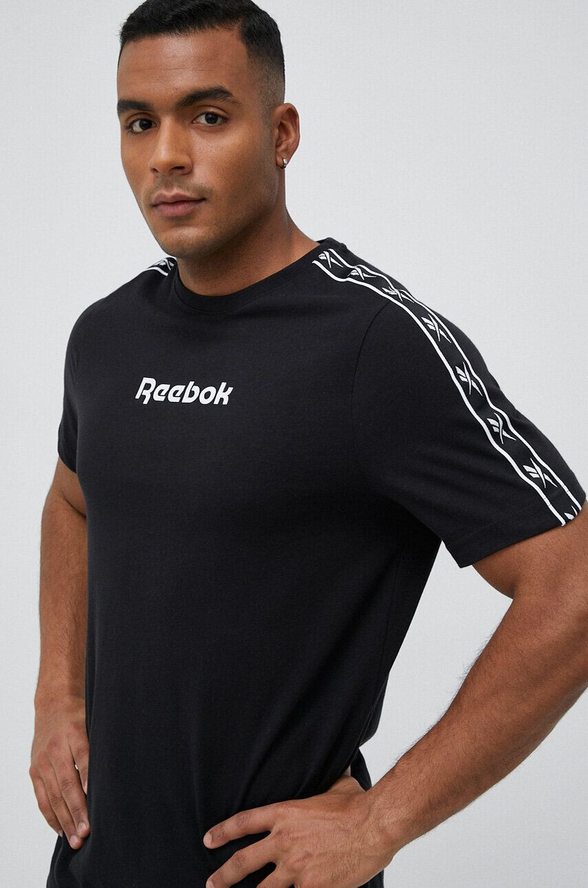 Reebok tricou din bumbac neted - Pled.ro