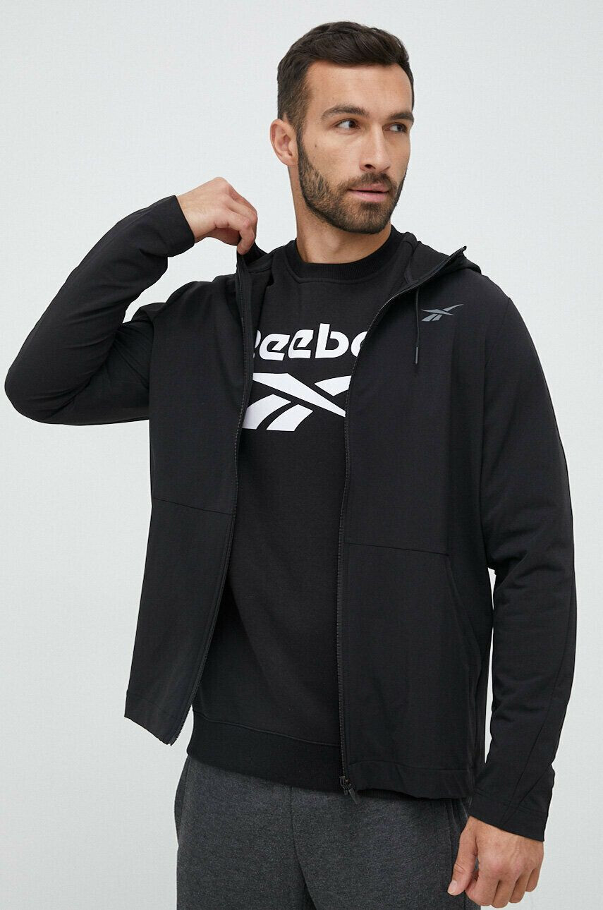 Reebok windbreaker Performance culoarea negru de tranzitie - Pled.ro