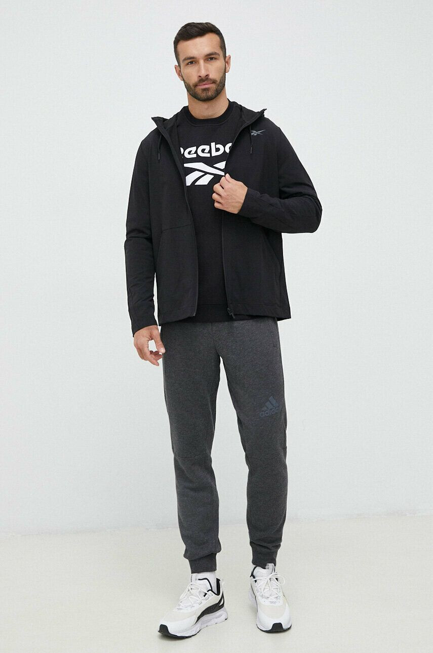 Reebok windbreaker Performance culoarea negru de tranzitie - Pled.ro