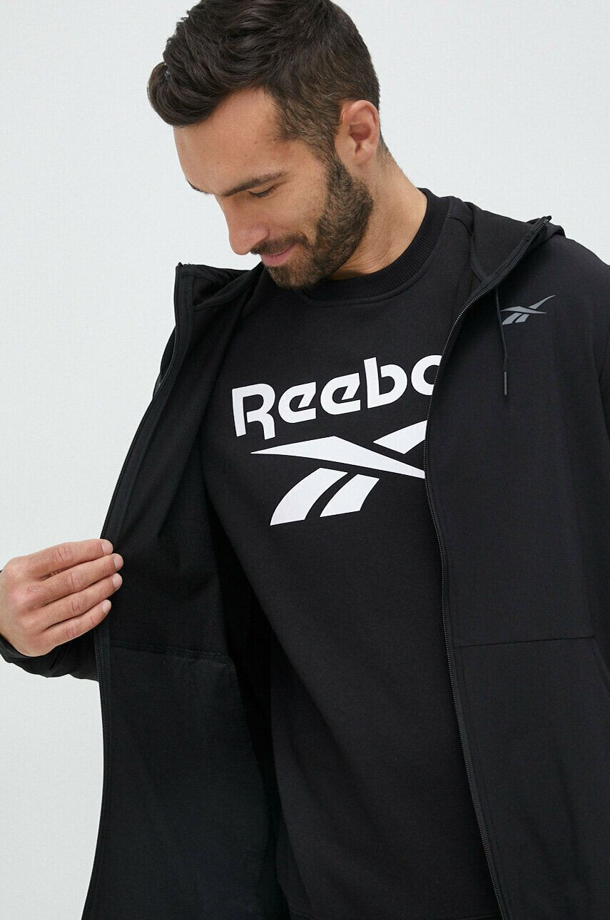 Reebok windbreaker Performance culoarea negru de tranzitie - Pled.ro