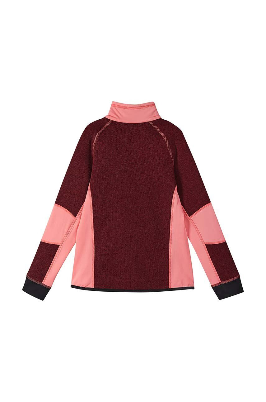 Reima bluza copii Laskien culoarea bordo modelator - Pled.ro