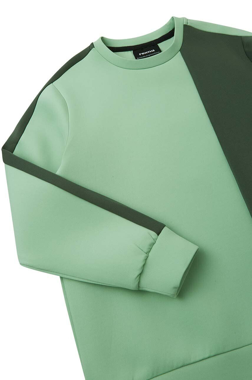 Reima bluza copii Letkein culoarea verde modelator - Pled.ro