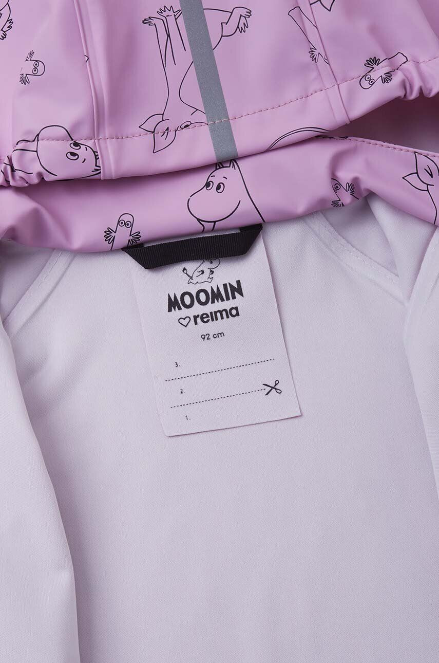 Reima jachetă și pantaloni pentru copii Moomin Plask culoarea violet - Pled.ro