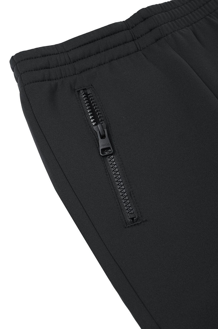 Reima pantaloni copii culoarea negru neted - Pled.ro