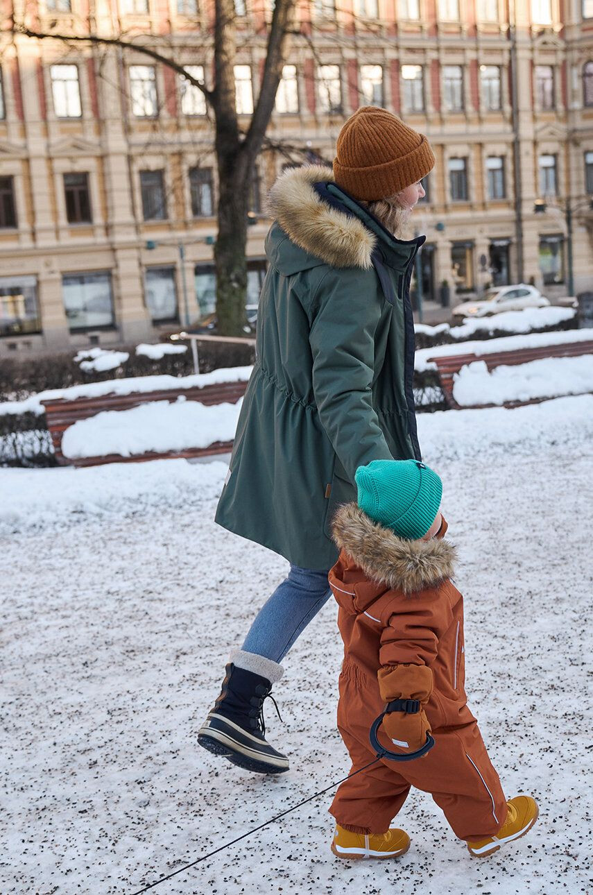 Reima salopeta copii culoarea maro - Pled.ro