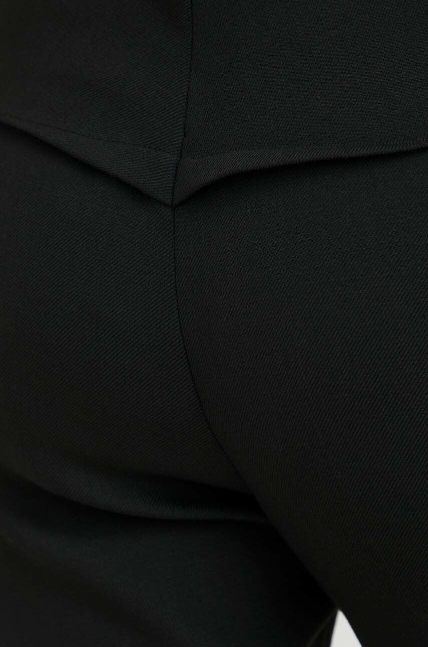 Remain pantaloni femei culoarea negru evazati high waist - Pled.ro