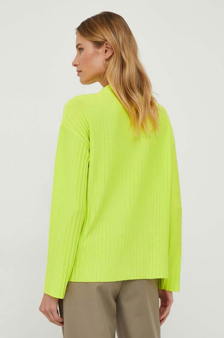 Rich & Royal longsleeve femei culoarea verde cu turtleneck - Pled.ro