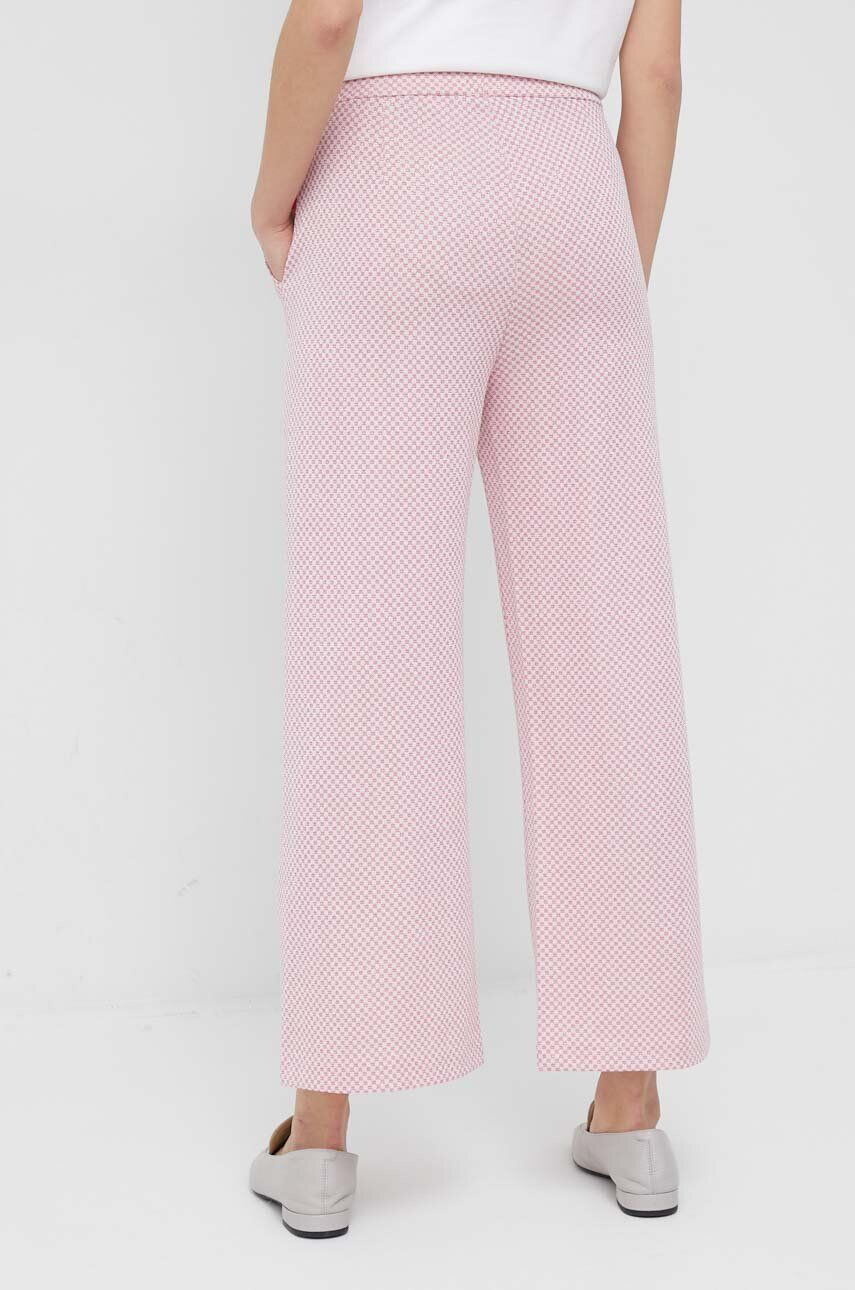 Rich & Royal pantaloni femei culoarea roz drept high waist - Pled.ro