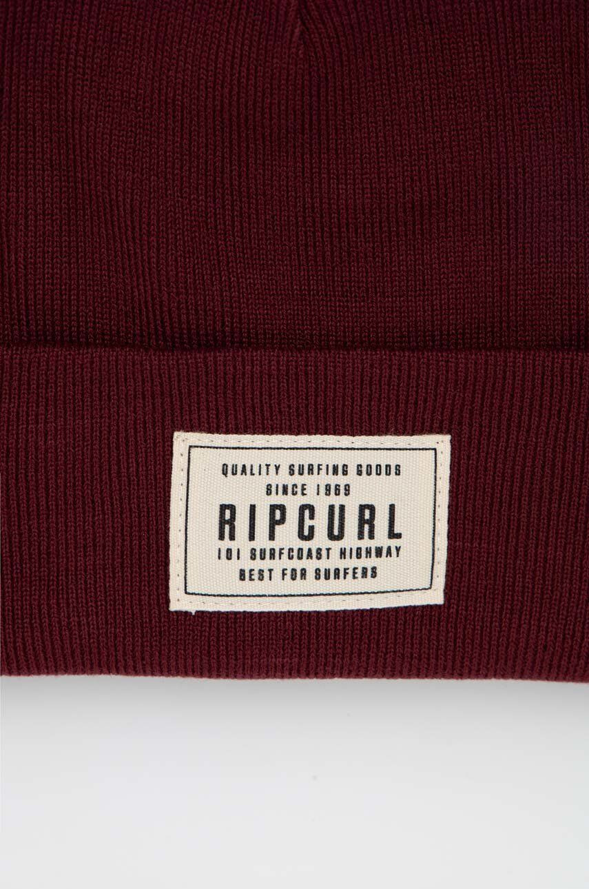 Rip Curl caciula culoarea bordo din tricot gros - Pled.ro