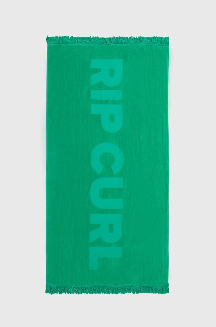 Rip Curl prosop din bumbac culoarea verde - Pled.ro