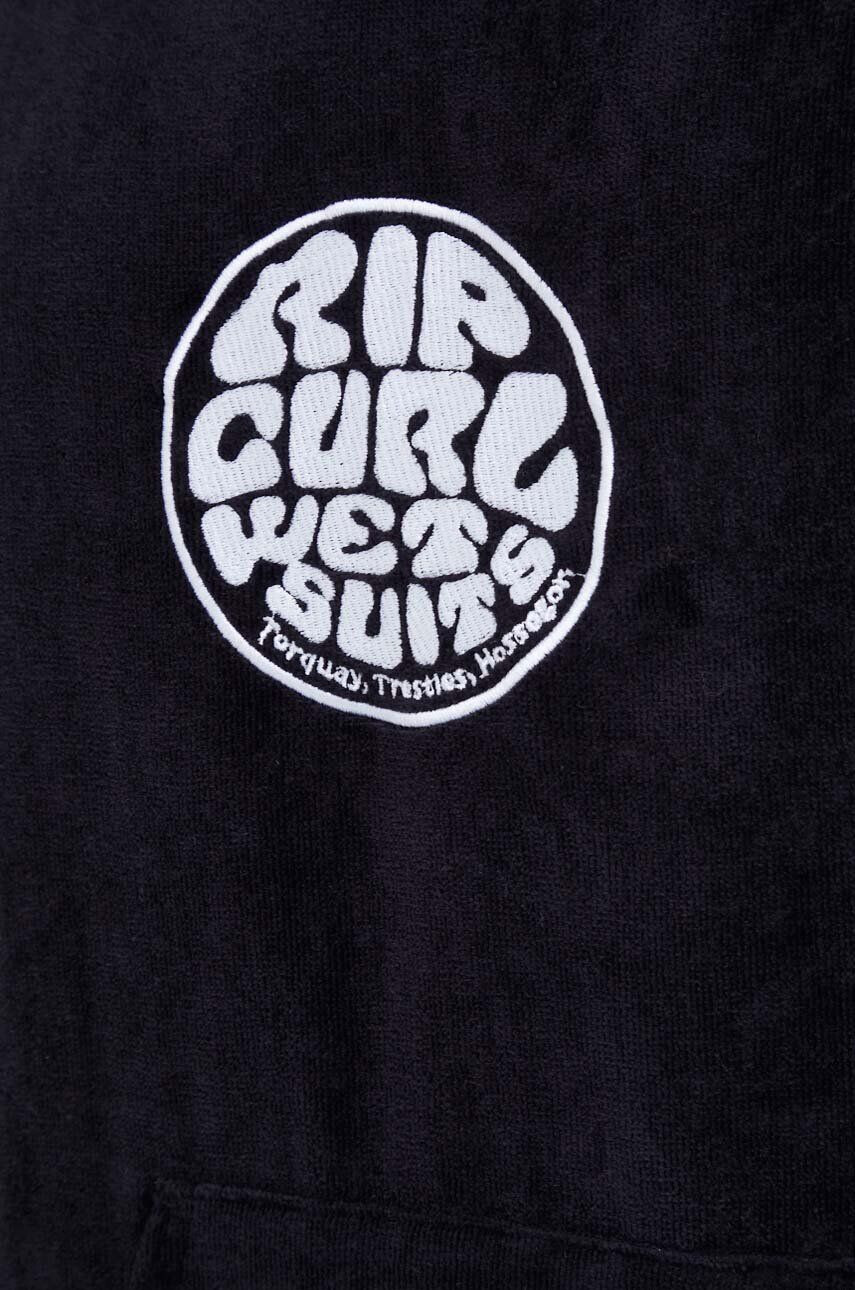 Rip Curl prosop din bumbac culoarea negru - Pled.ro