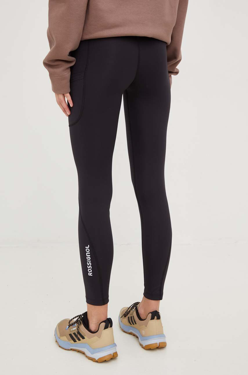 Rossignol leggins sport femei culoarea negru neted - Pled.ro