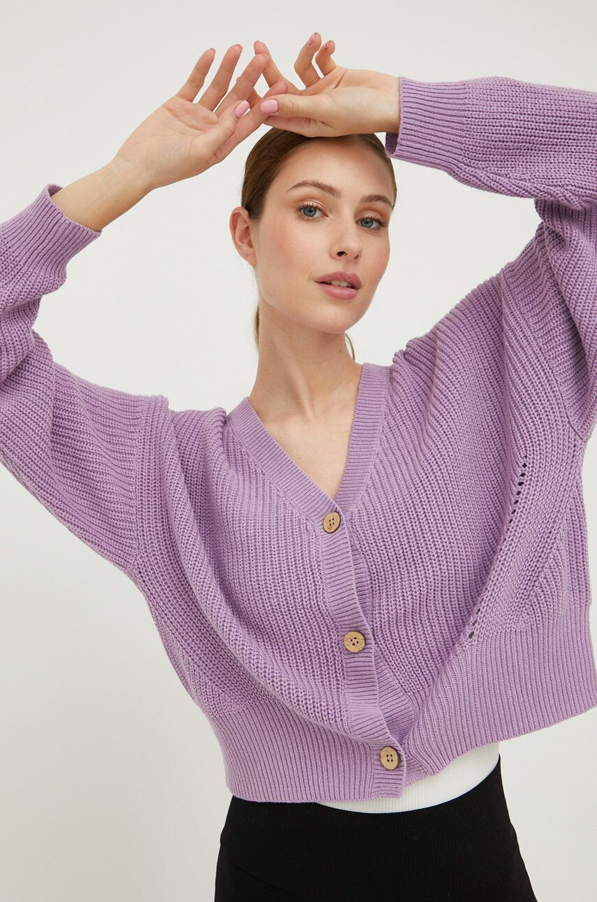 Roxy cardigan 6110209900 femei culoarea violet - Pled.ro