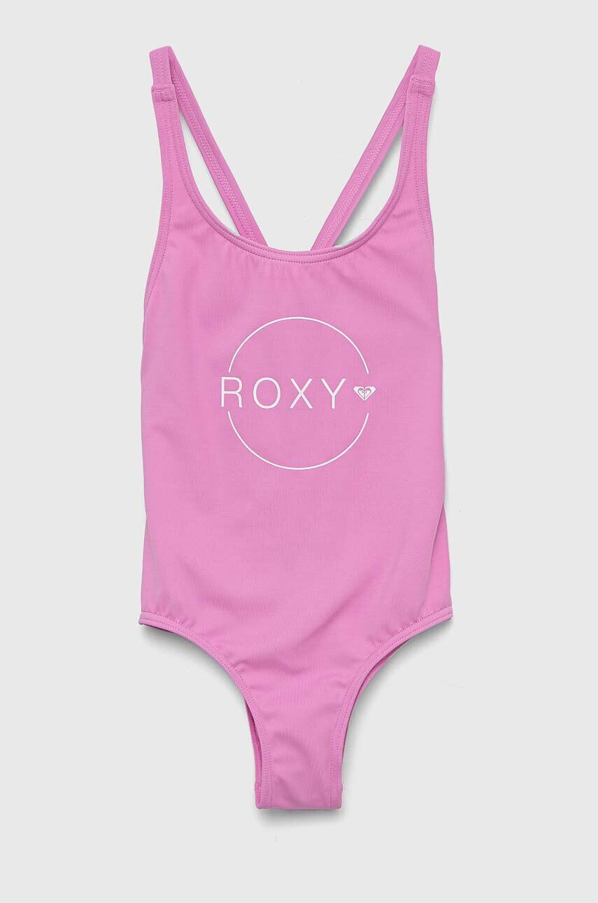 Roxy costum de baie dintr-o bucată pentru copii culoarea roz - Pled.ro