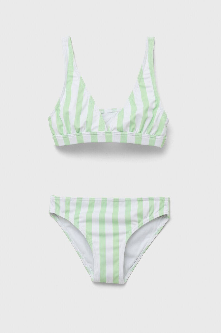 Roxy costum de baie pentru copii din două piese culoarea verde - Pled.ro